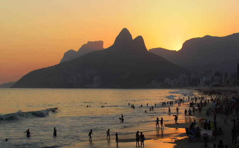 Sunset in Ipanema