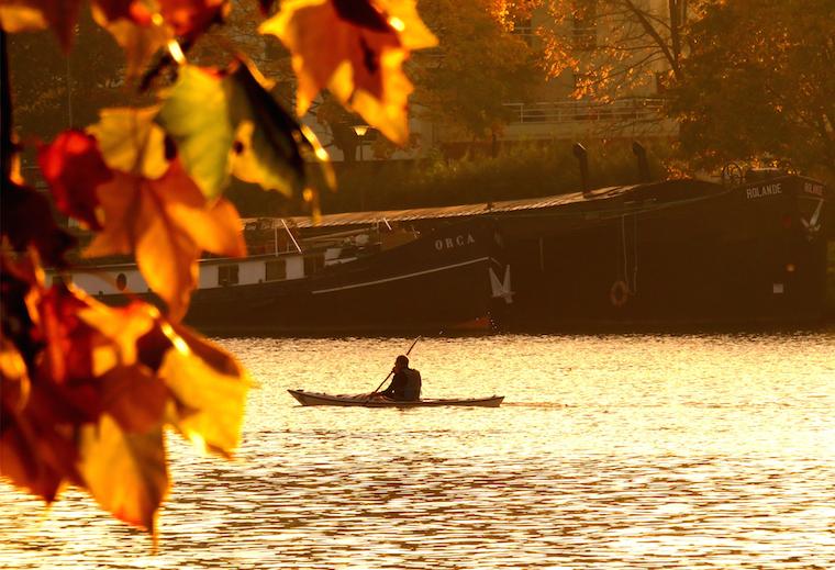 Fall kayaking